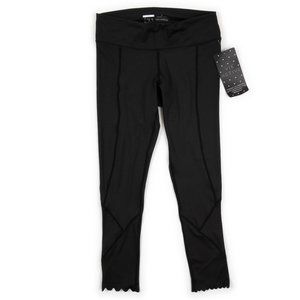 NEW VIE ACTIVE black Disney 7/8 yoga leggings w/ scalloped hem size XL